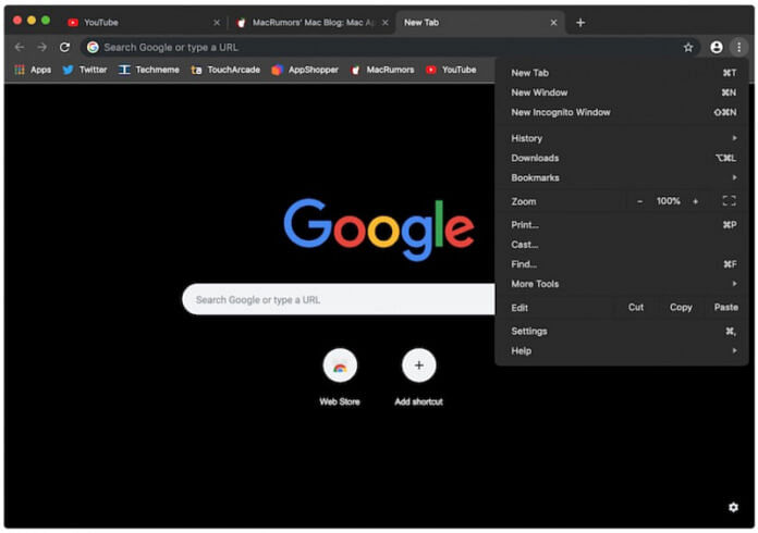 cara mengaktifkan dark mode di Google search