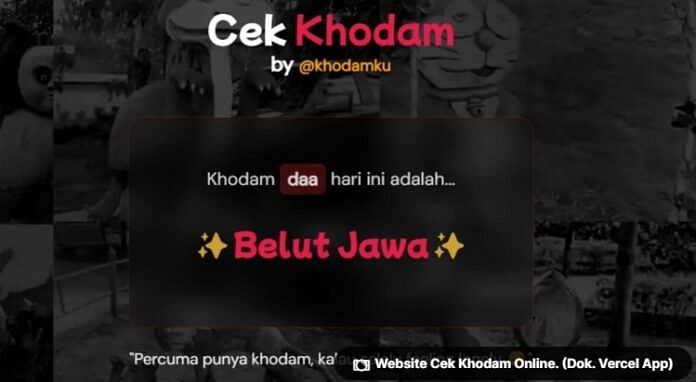 Cek khodam gratis