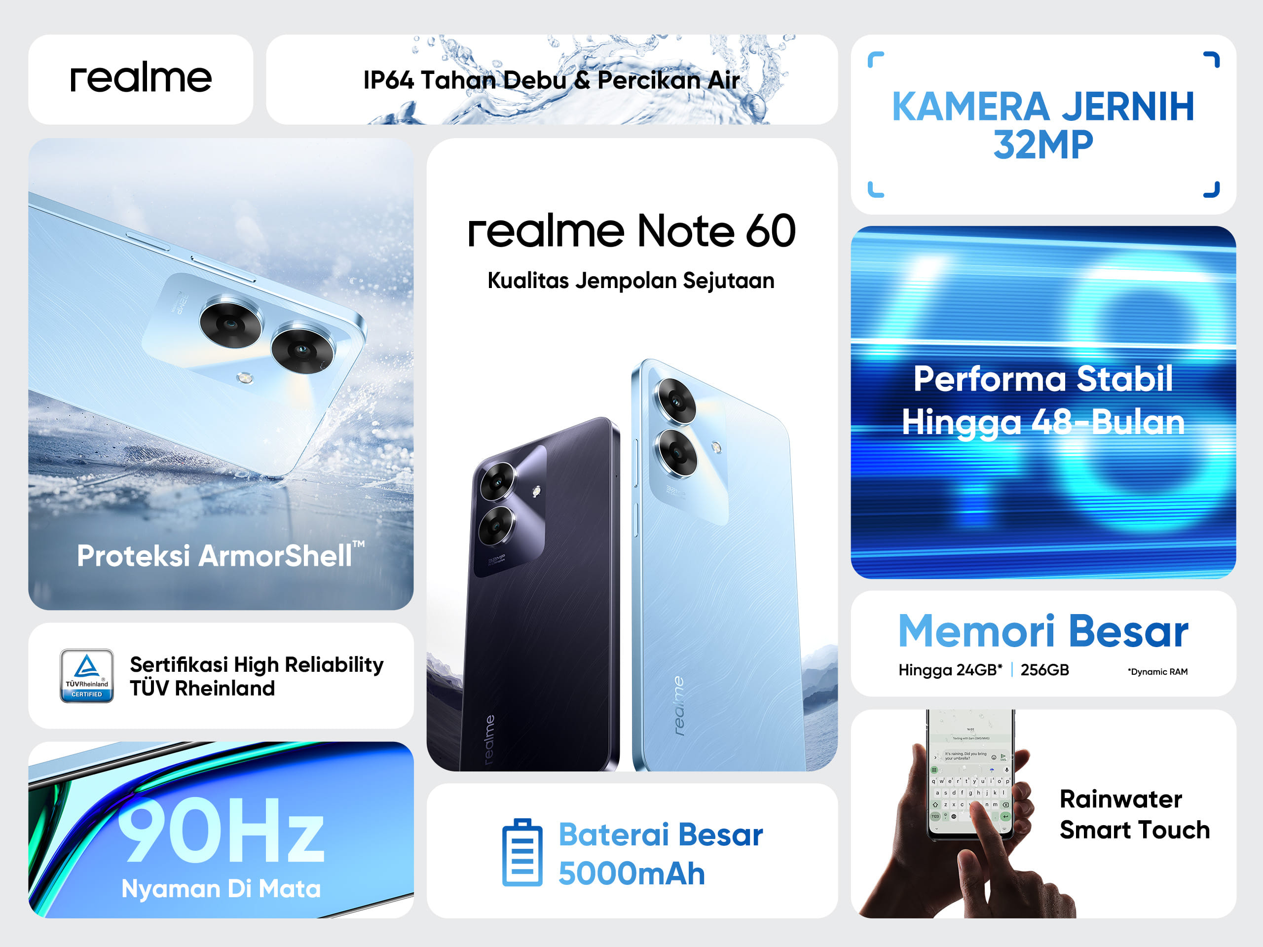 realme Note 60 Resmi Debut di Indonesia Bawa Fitur ArmorShell Protection