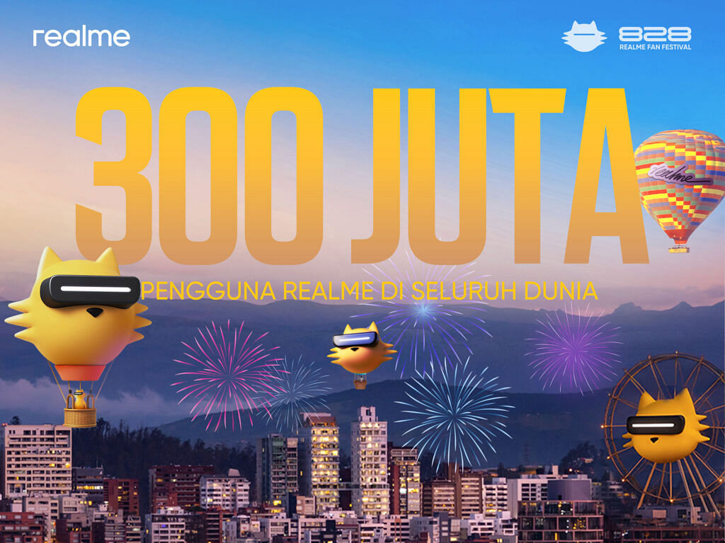 realme Raih 300 Juta Pengguna Global dalam 7 Tahun, Bukti Konsistensi Menemani Anak Muda