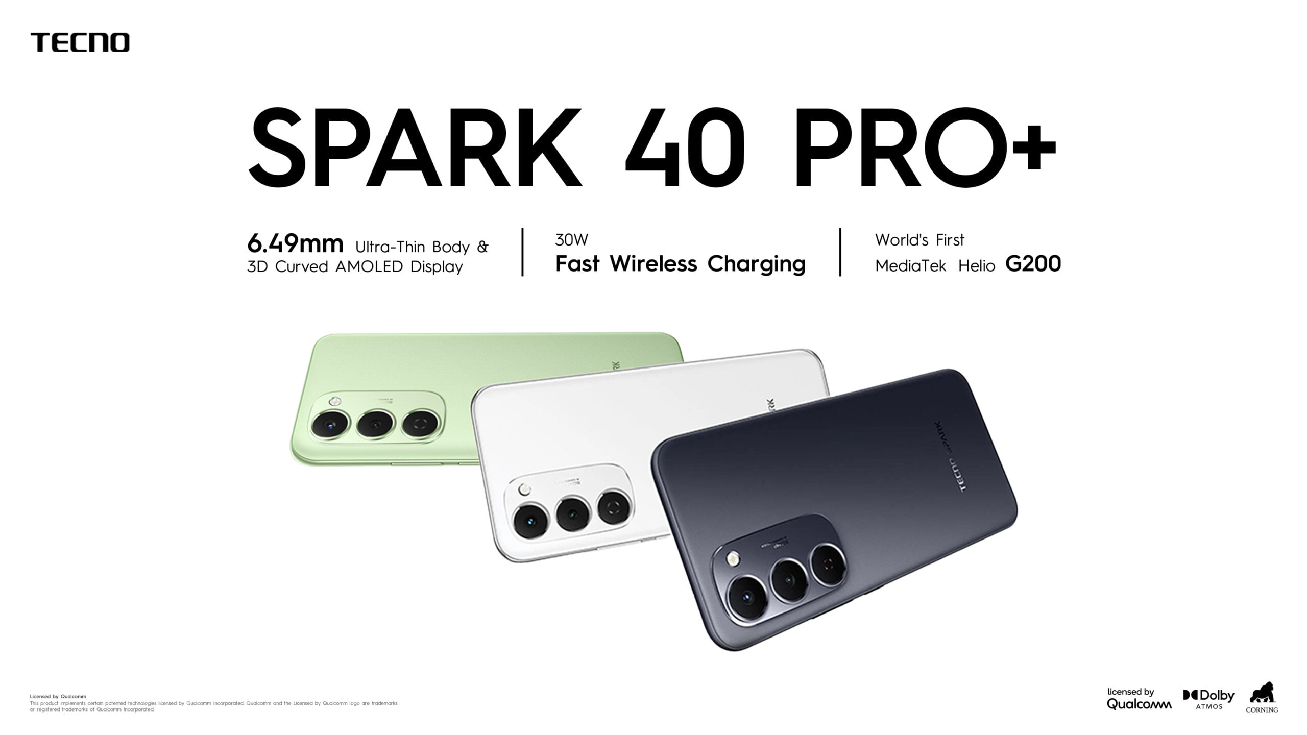 Spark 40 Rear Spesifikasi TECNO SPARK 40 Pro Series