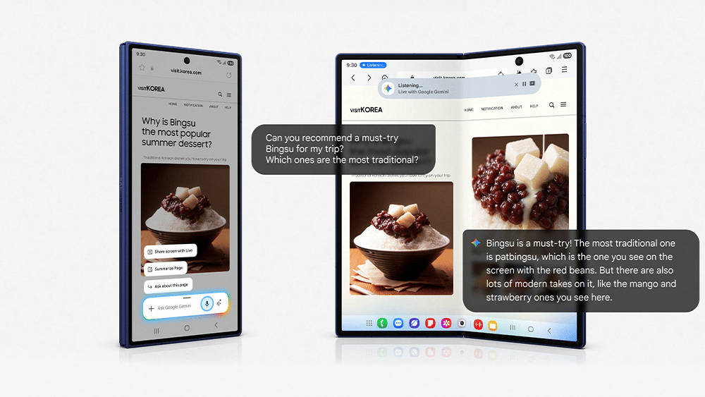 Kerja Makin Efisien & Multitasking Jadi Lebih Lancar Berkat Gemini Live di Galaxy Z Fold7