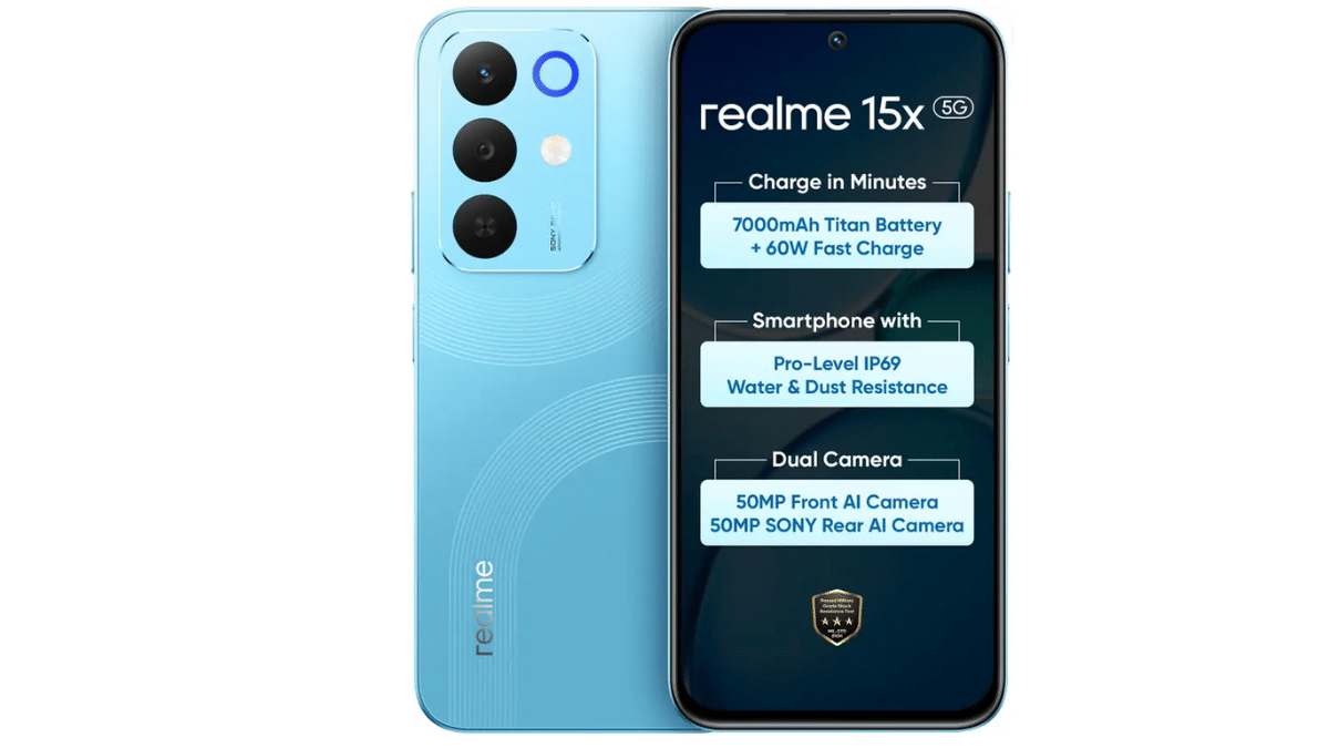 Realme 15x 5G Resmi Rilis, Bawa Baterai 7.000 mAh, Layar 144Hz, dan Desain Tangguh
