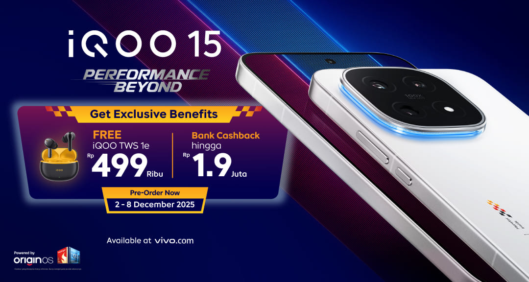 iQOO 15 Debut di Indonesia, HP Flagship dengan Supercomputing Chip Q3